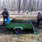 8 апреля 2015 г. Вывоз прошлогодней листвы новой техникой парка культуры и отдыха