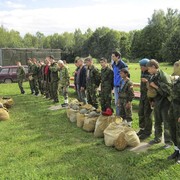 Сбор парашютистов после полёта